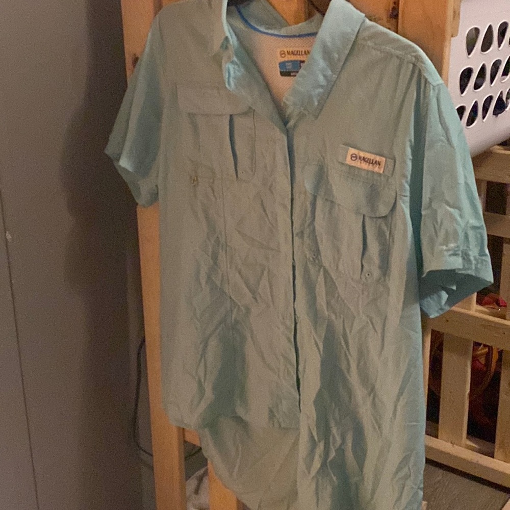 Magellan Fish Gear short sleeve button up